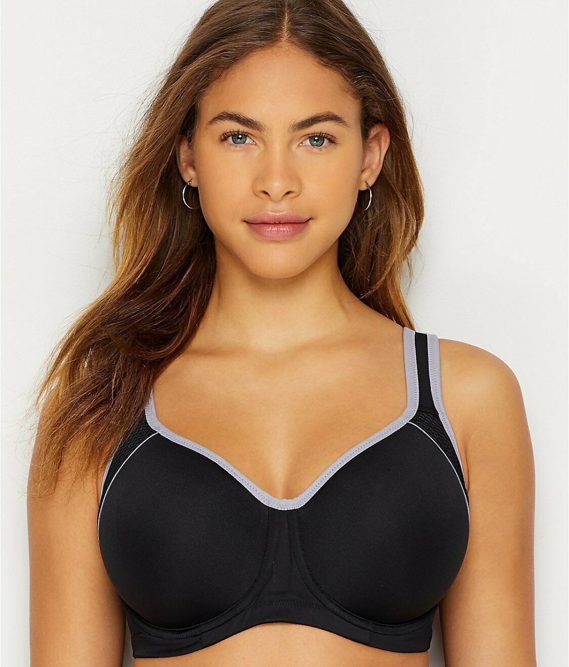 Wacoal Black Lilac Gray Sport Contour High Impact Sports Bra Us G Uk F Bras Bra Sets