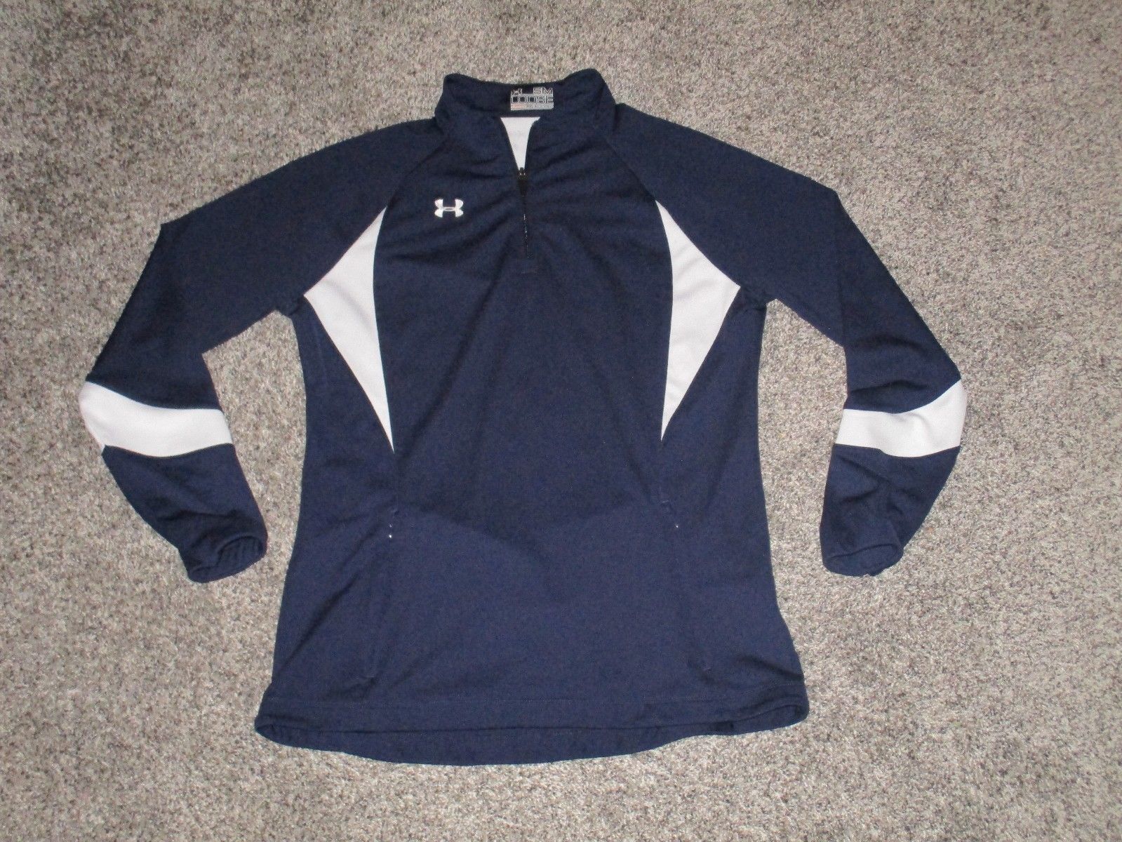 Under Armour Men/'s HeatGear Full-Zip Wind Jacket Navy//Orange S