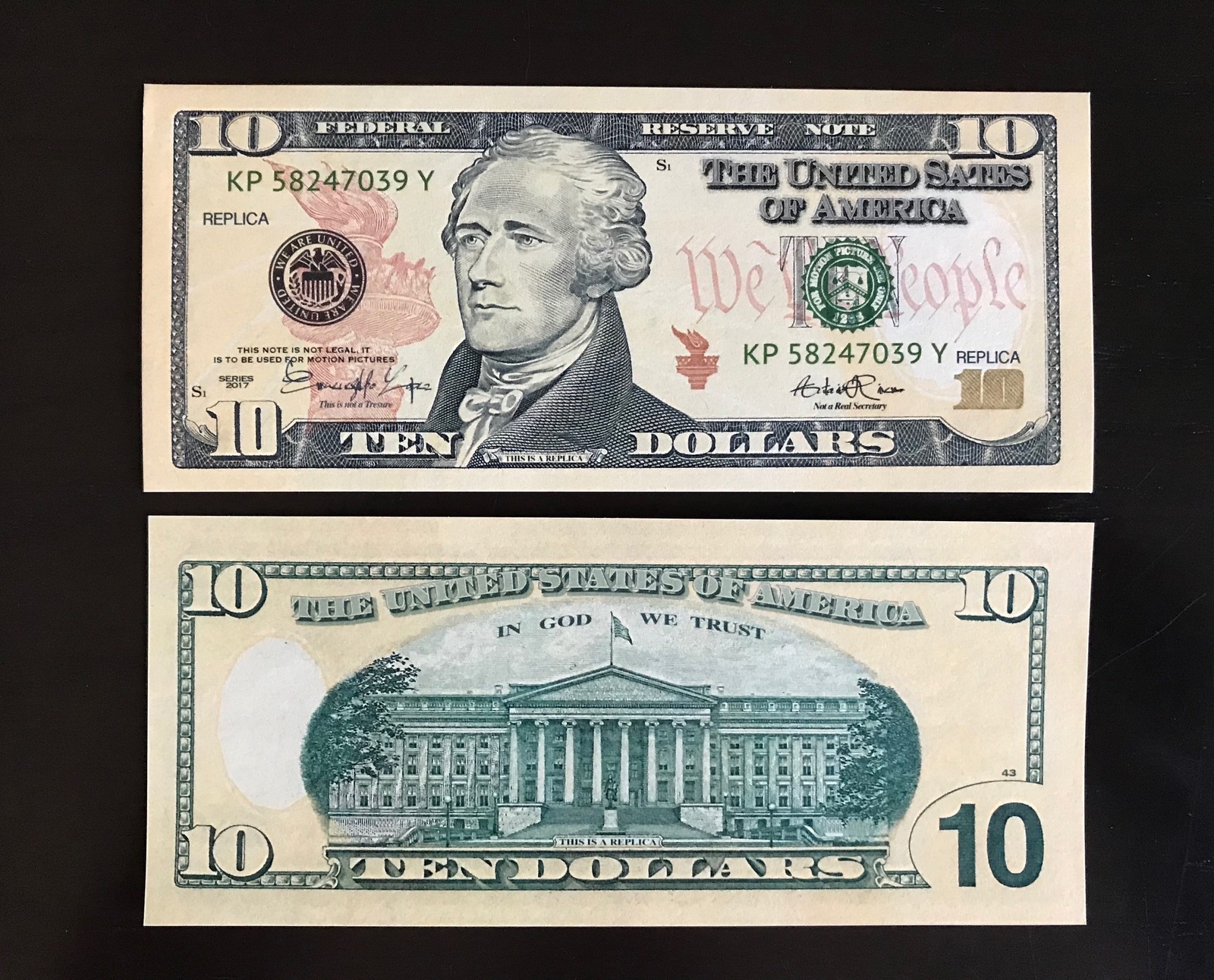 50 Bills Prop Money Replica 10 All Full and 50 similar items