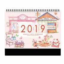 Small Monthly Calendar Academic Year Desk Calendar 2018-2019 Desk Schedu... - £23.93 GBP