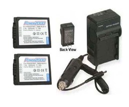 Two 2 DMWBLB13 Batteries + Charger For Panasonic DMC-GF1K-K DMC-GH1 DMC-GH1K - $57.56