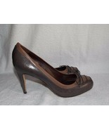 Cole Haan CHARCOAL/BROWN Leather Heels 9.5B For Women Used - $79.19