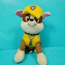 Nickelodeon Paw Patrol Plush Rubble Puppy Dog Yellow Stuffed Plush Anima... - $19.79