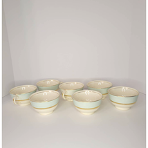 RARE Vintage Tea Cups With 22kt Gold-Set of 7 - $55.43