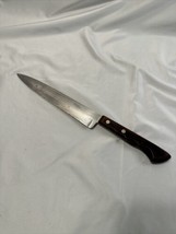 Ekco Arrowhead Flint Stainless Vanadium USA Chef Knife 8" Blade Wood Handle - $16.82