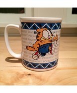 Vintage Garfield &quot;Pavement Pounder&quot; Jogging Exercise Coffee Mug - Enesco... - $9.50