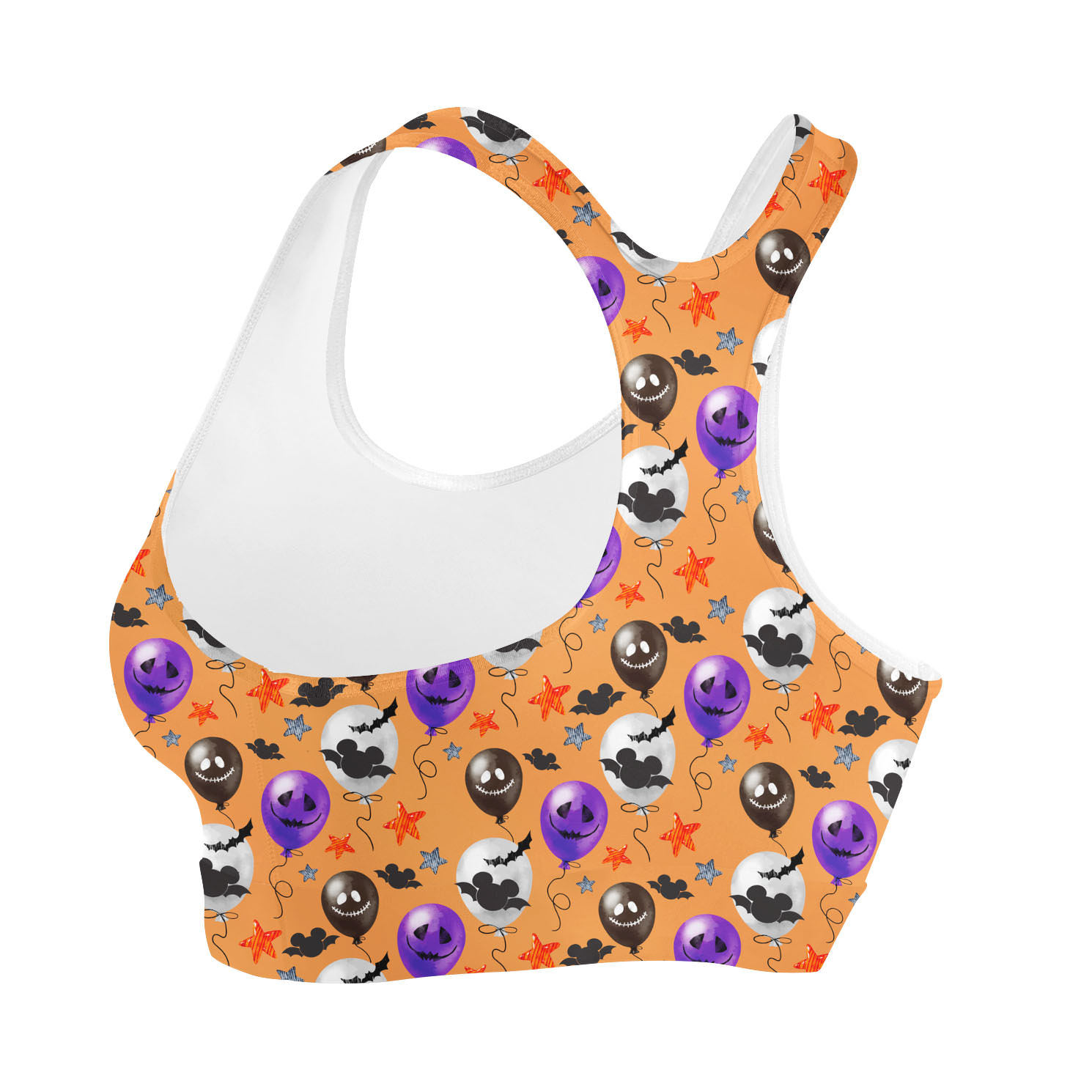Halloween Mickey Bats & Balloons Disney Inspired Sports Bra Sports Bras