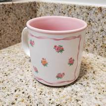 Mom Mug, Vintage Lefton 1990, Pink Floral Mug, Flowers, Mothers Day Gift image 3
