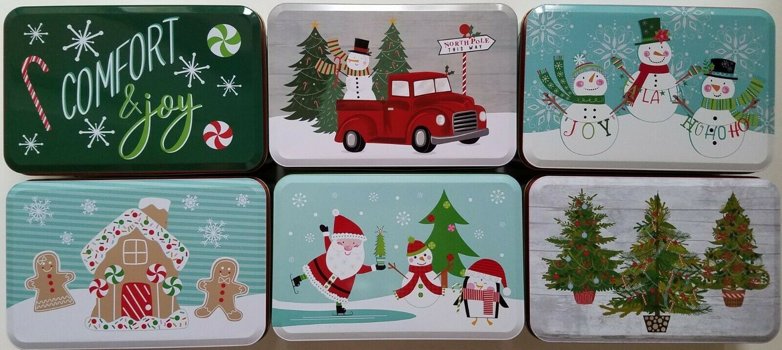 metal christmas tins