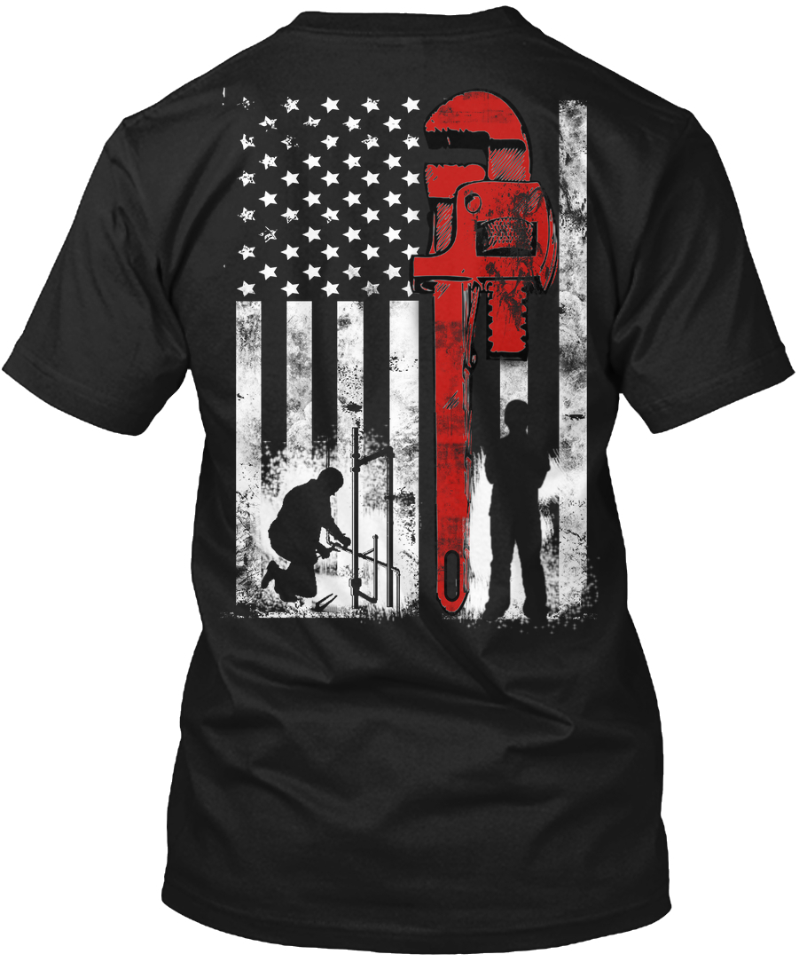 Plumber tshirt American Flag Usa Flag Plumber Tshirt For Men - T-Shirts ...