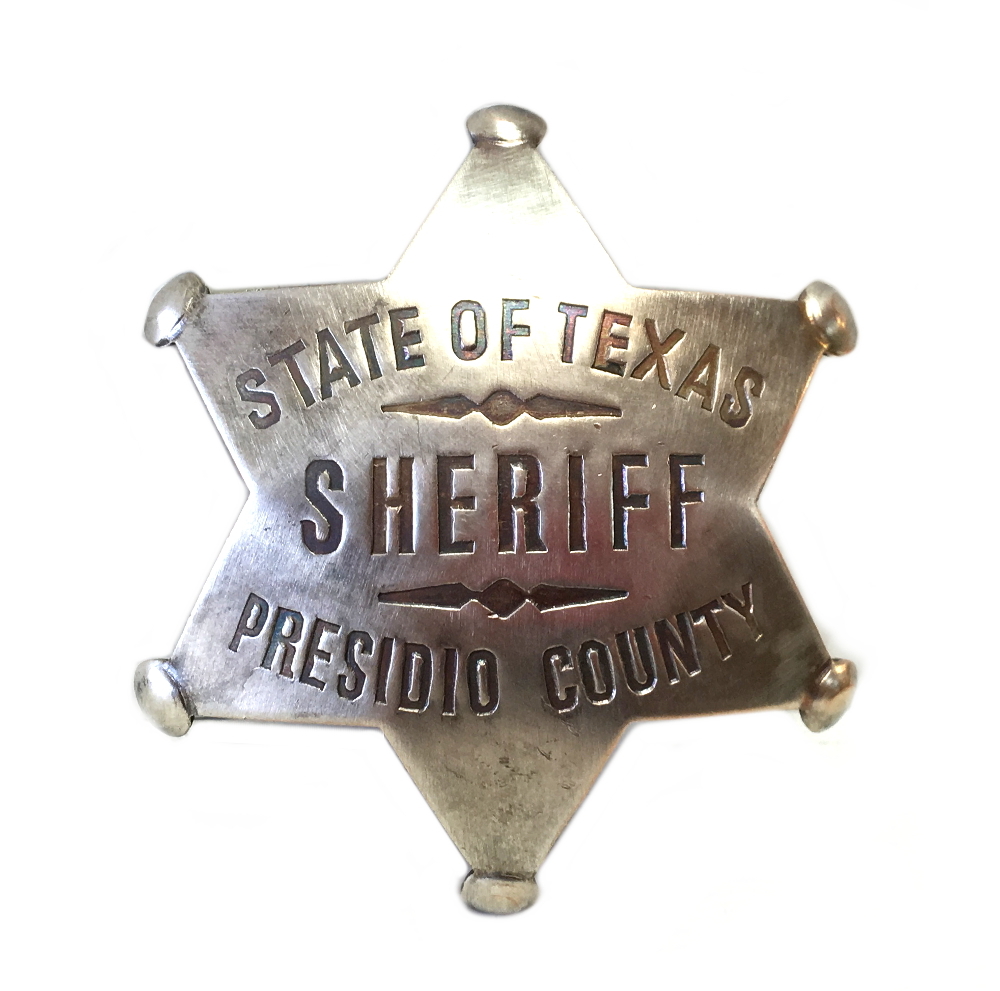 Old west Badges Sheriff presidio co. texas - Everything Else