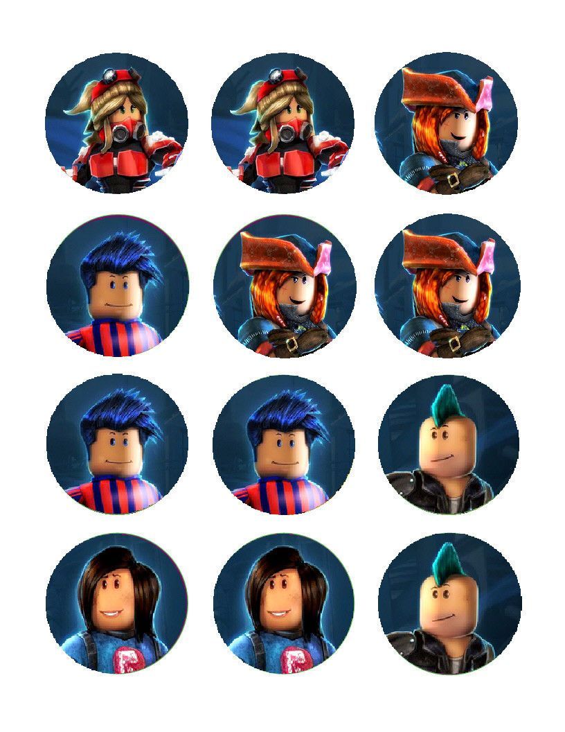 Roblox Gaming Edible Cupcake Images Cupcake Toppers - Decorations