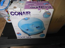 Conair "Deluxe Multi-Jet Foot Spa" Set Heat, Vibration, Bubbles, Water Jets USED - $41.53