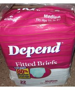Vintage Depend Fitted Briefs 1 pack 22 Medium 6 tape 1996 Adult Diapers ... - $98.99