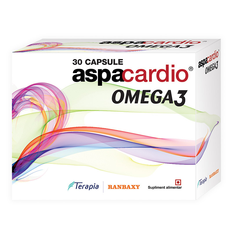 Aspacardio Omega 3, 30 Capsules, Contributes to the Heart Proper Functioning