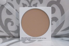 CLINIQUE STAY-MATTE SHEER PRESSED POWDER #03 STAY BEIGE .27 OZ REFILL NO... - $24.00