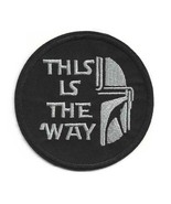 MANDALORIAN IRON ON PATCH 3&quot; Embroidered Applique Star Wars This Is The ... - $3.95