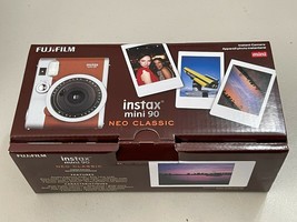 Fujifilm Instax Mini 90 Neo Classic Instant Film Camera - Brown - Fast Shipping. - $197.99