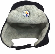 Reebok Pittsburgh Steelers Trapper Ear Flap Sherpa Beanie Winter Hat Adu... - $19.75
