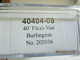 Trainworx Stock # 40404-04 to -06 & -09 Burlington 40' Flexi-Van Trailer N-Scale image 5