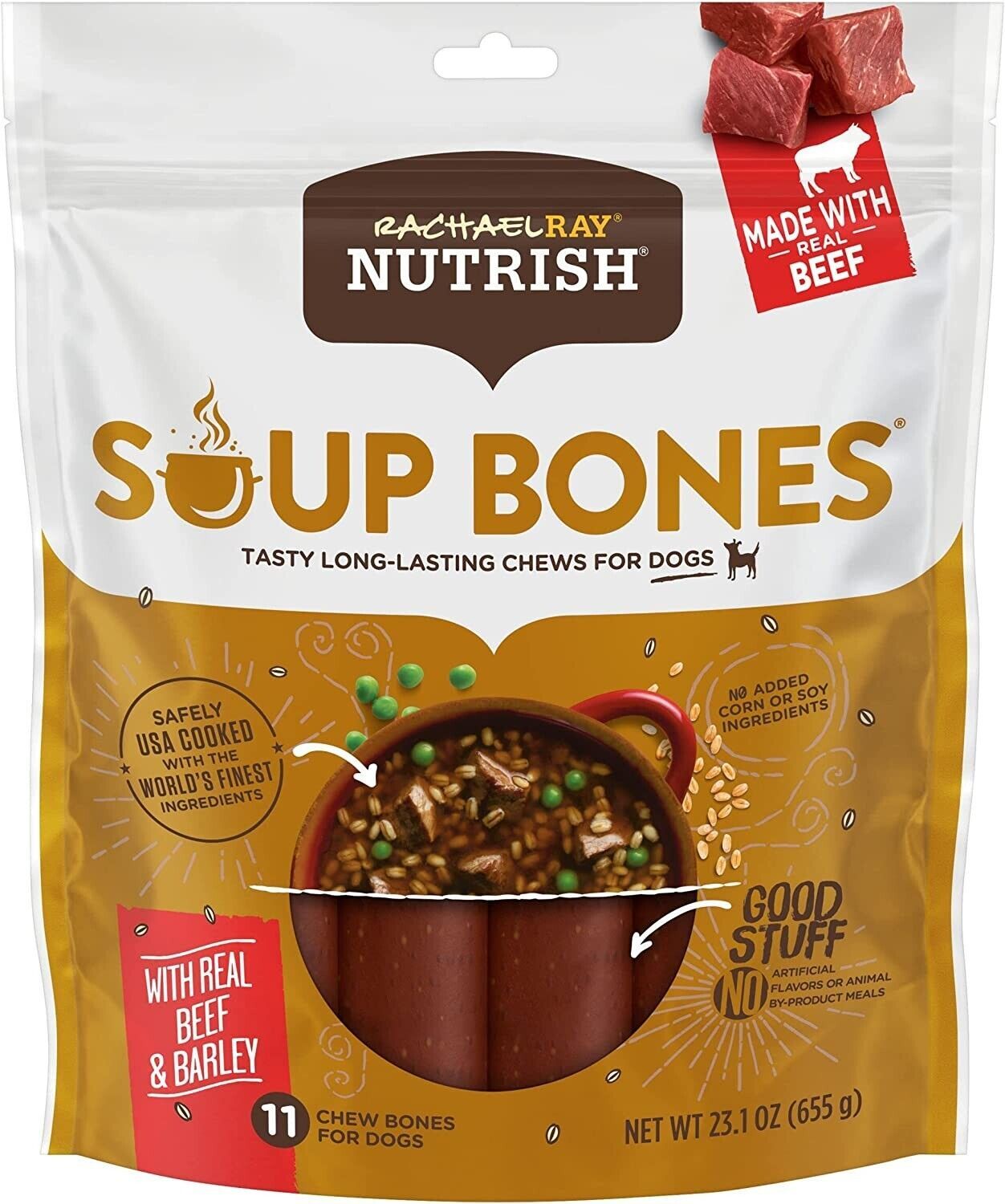 Primary image for Rachael Ray Nutrish Soup Bones Dog Treats - Beef and Barley