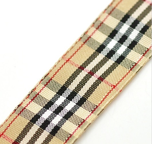 Burberry scottish plaid ribbon,Polyester Scotch ribbon size 3/4