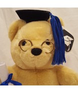Graduation Teddy Bear Graduate 9&quot; Plush Stuffed Animal 1999 Kids of Amer... - $19.89