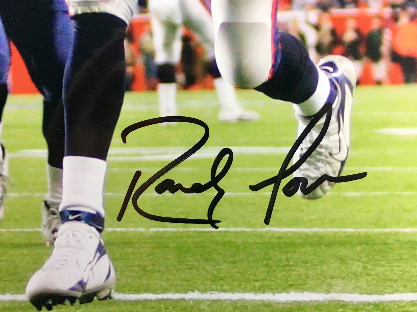 RANDY MOSS SIGNED 8X10 PATRIOTS PHOTO NEW ENGLAND COA PLAYER HOLO ...