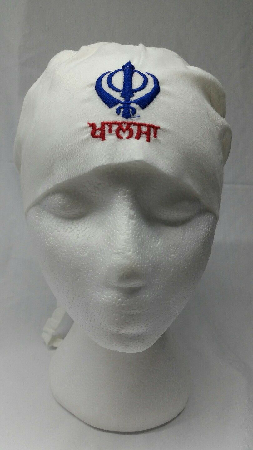 Sikh Punjabi Turban Patka Pathka Singh Khanda Bandana Head Wrap White ...