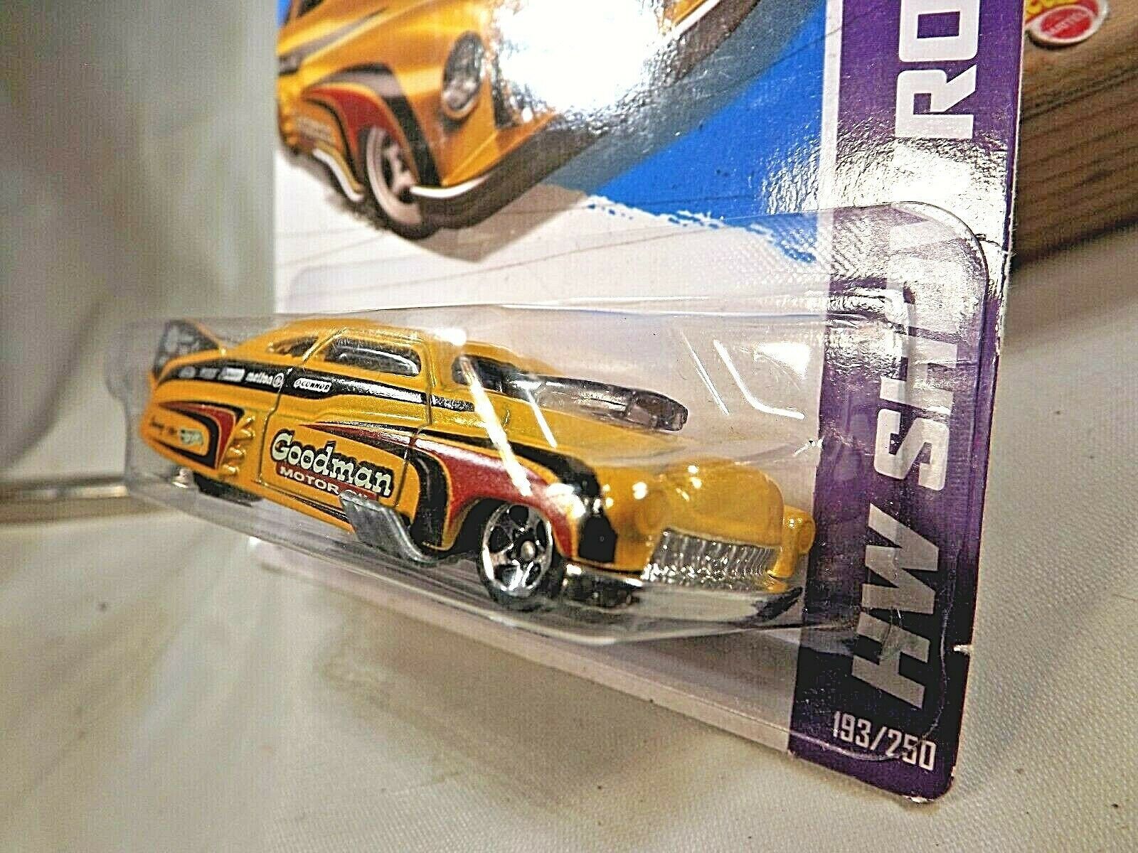 2013 Hot Wheels #193 Showroom-garage '49 Drag Merc Yellow Variant W 