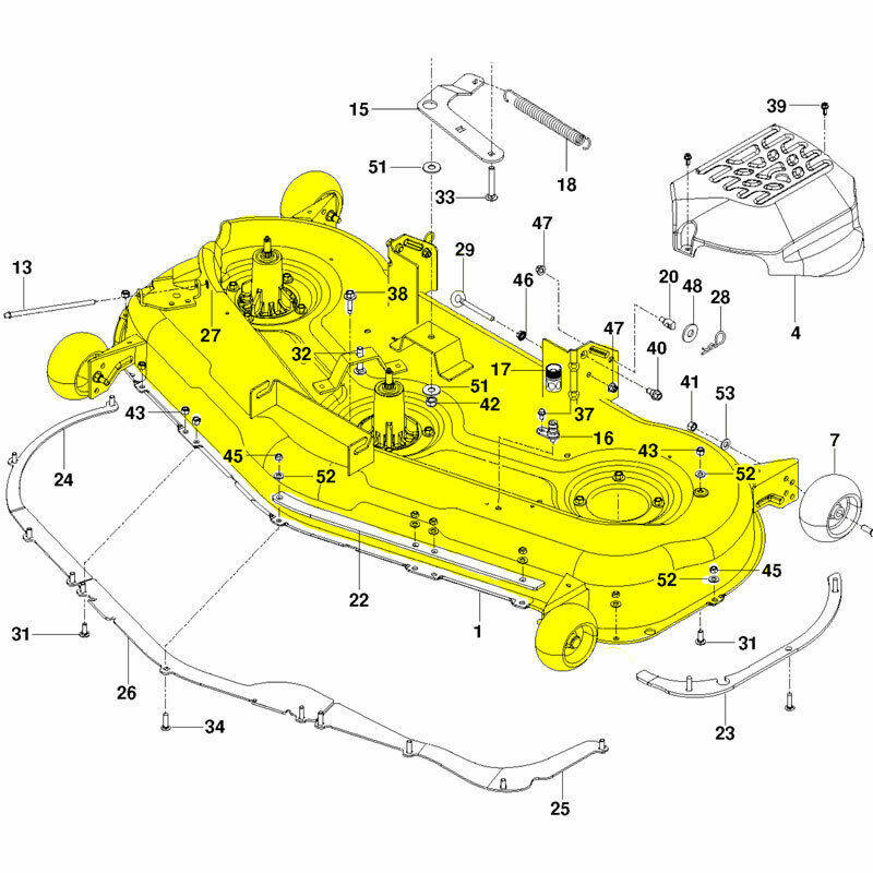 Husqvarna Craftsman Oem 54 Zero Turn Stamped Deck Housing 583909301