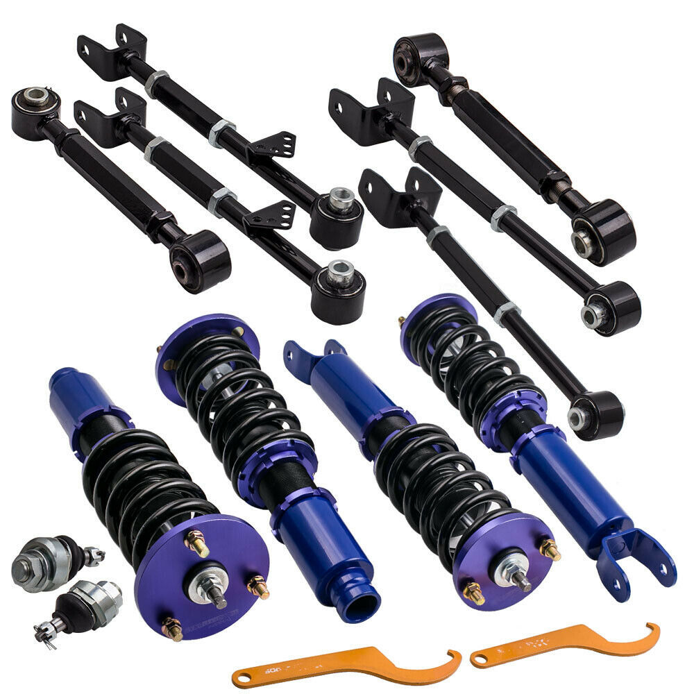 Spring Coilover Set & 6 Pcs Rear Camber Arms Kit for Honda ACCORD 2008-2012