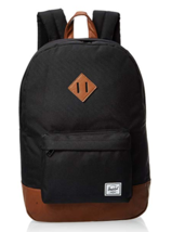 Heritage Backpack Black Saddle Brown Casual Day-pack Kid&#39;s Backpacks Boo... - $44.95