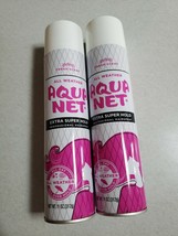 Lot of 2 AQUA NET Extra Super Hold Fresh Scent All Weather Hair Spray 11... - $27.02