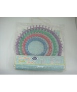 Classic Knit Knitting Looms 4 Sizes 5.5&quot; - 11.5&quot; Floral Scroll Instructions - $18.80