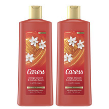 2-Pack New CARESS Orange Blossom & Manuka Honey Uplift & Energize Body Wash 18oz - $28.79