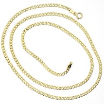18K YELLOW GOLD GOURMETTE CUBAN CURB CHAIN 2 MM, 19.7 inches, NECKLACE image 1