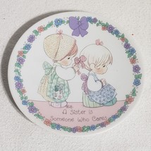 1992 Precious Moments Mini Plate A sister is someone who cares - $7.84