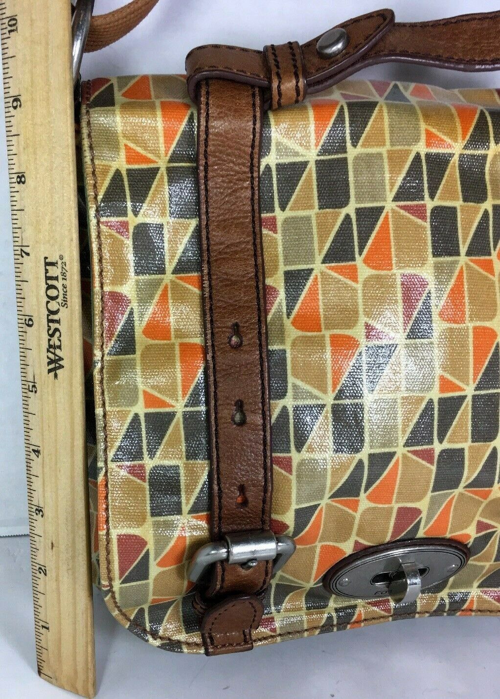 fossil multicolor handbag