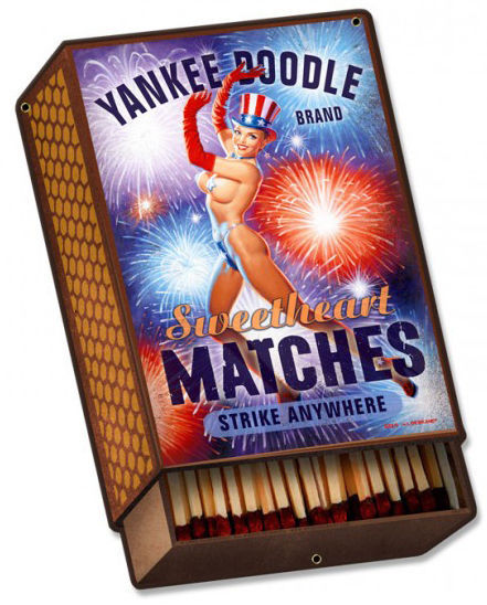 Yankee Doodle Plasma Cut Fireworks Patriotic Greg Hildebrandt Pin Up ...