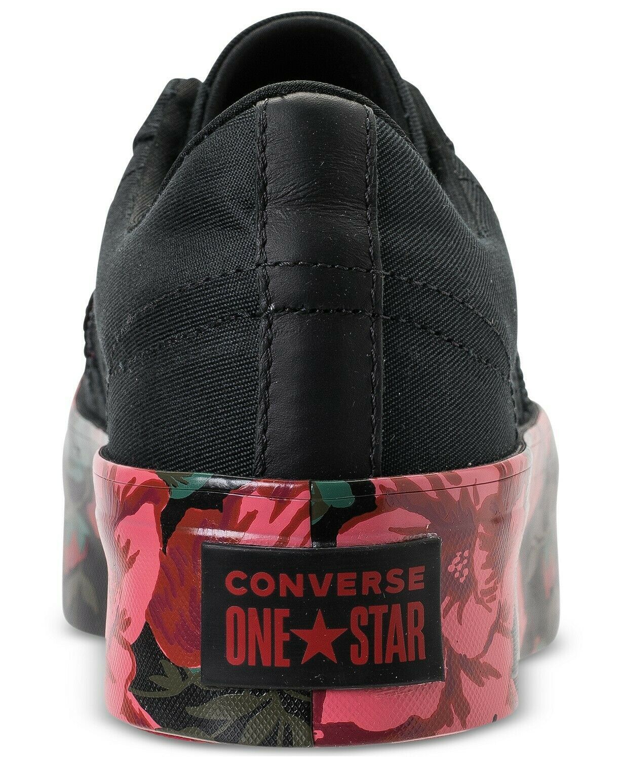 Converse Womens One Star Platform Ox Canvas 561766C Black//Cherry Sizes 7-8