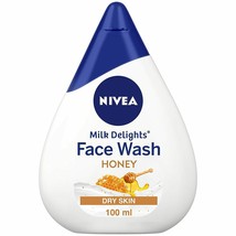 NIVEA Women Face Wash for Dry Skin, Milk Delights Honey 100 ml - $10.76
