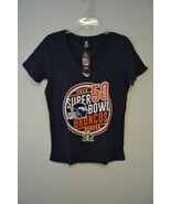 NFL Womens Denver Broncos Super Bowl 50 Football Shirt Top Sz M NWT - $16.83
