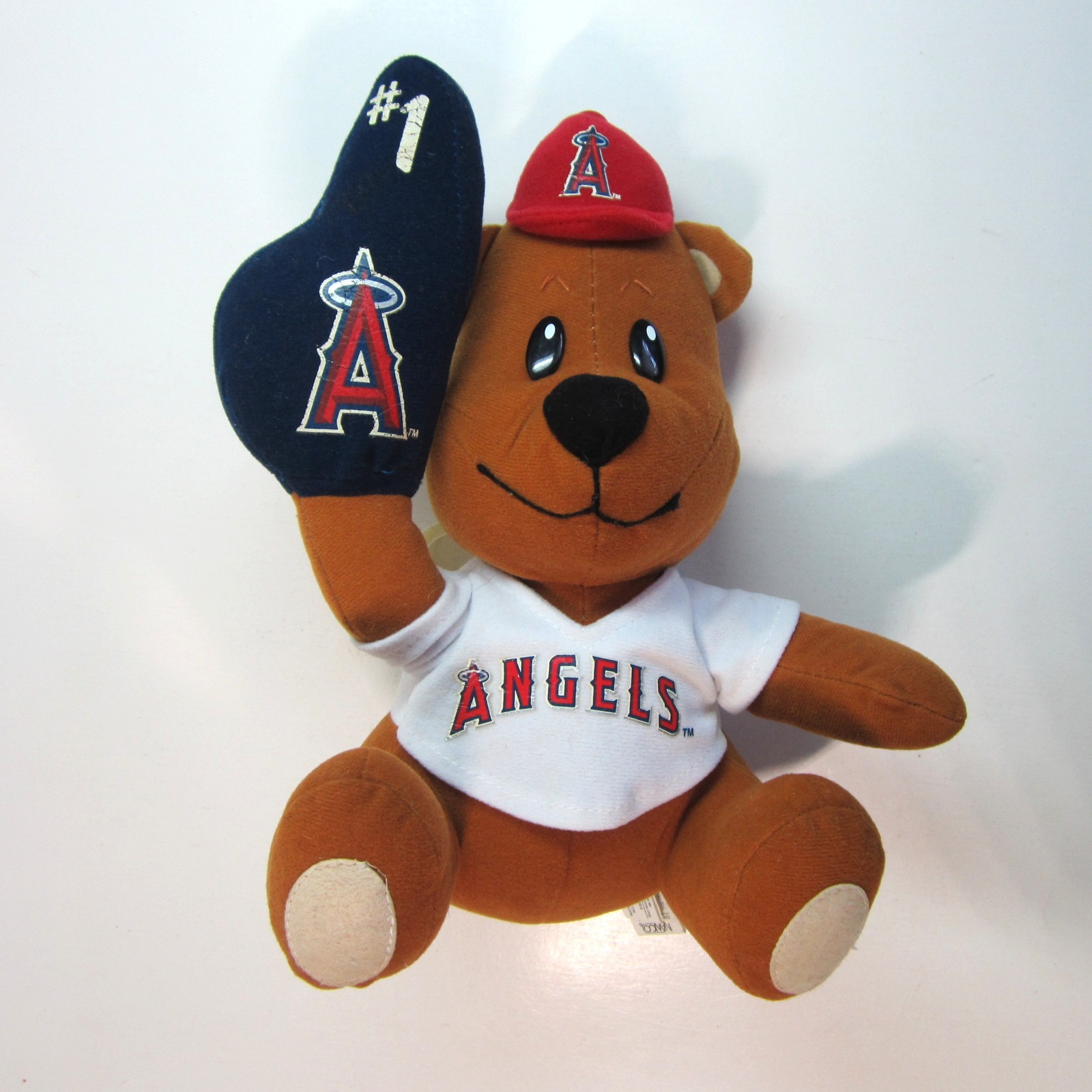 Primary image for  Los Angeles ANGELS of Anaheim MLB Plush Bear Wearing No. 1 Rally Glove by NANCO