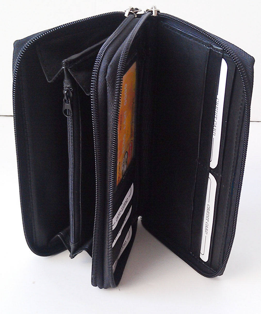 Women's Leather Checkbook Wallet Clutch Literacy Basics