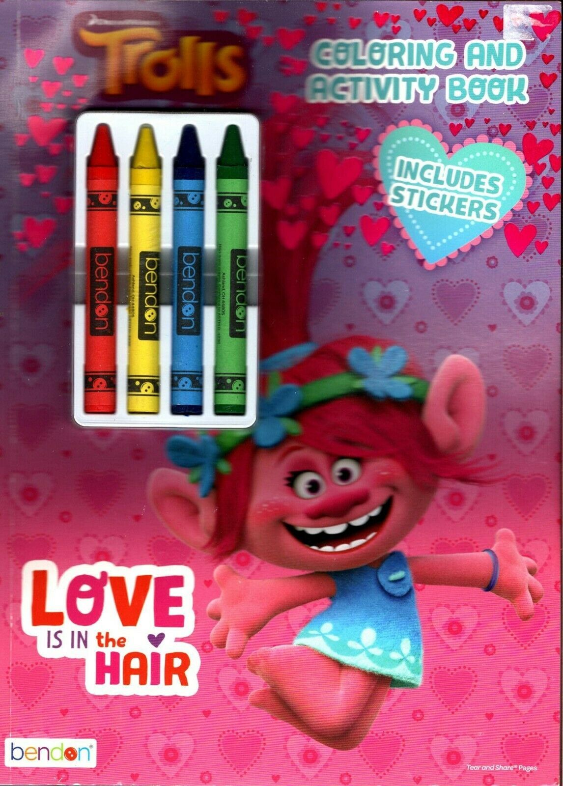 Trolls - Love is the Hair - Coloring & Activity Book with Includes ...