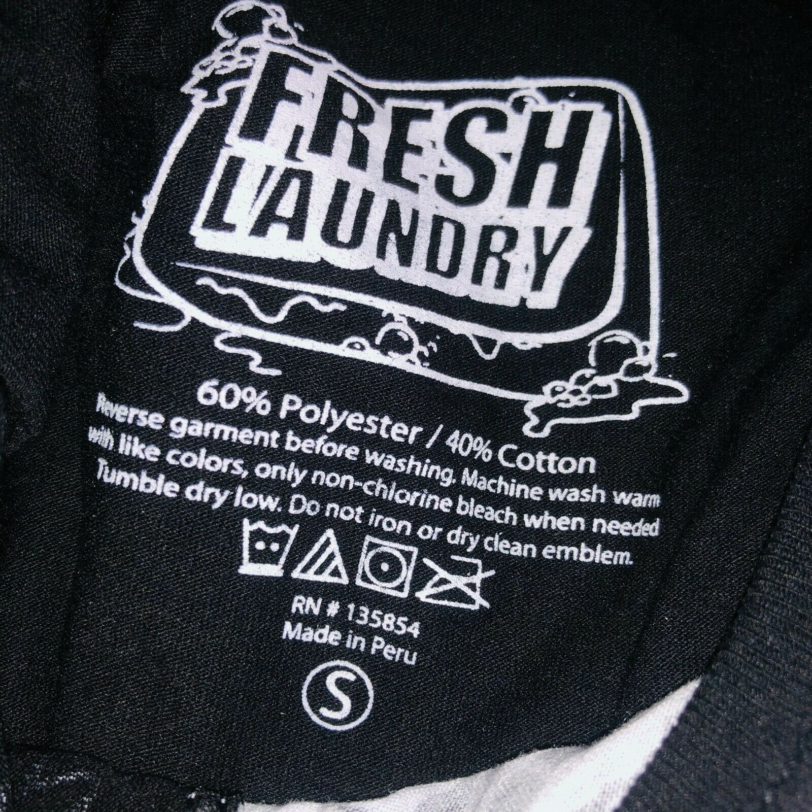 Fresh Laundry Mens S Graphic T Shirt Boss Life Never Dies Black White ...