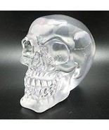 Translucent Clear Skull Gothic Halloween Decor 3.5 Inches Tall - $22.99