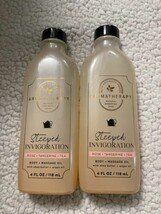 Bath & Body Works Aromatherapy Steeped Invigoration Rose Tangerine Massage Oil - $49.99