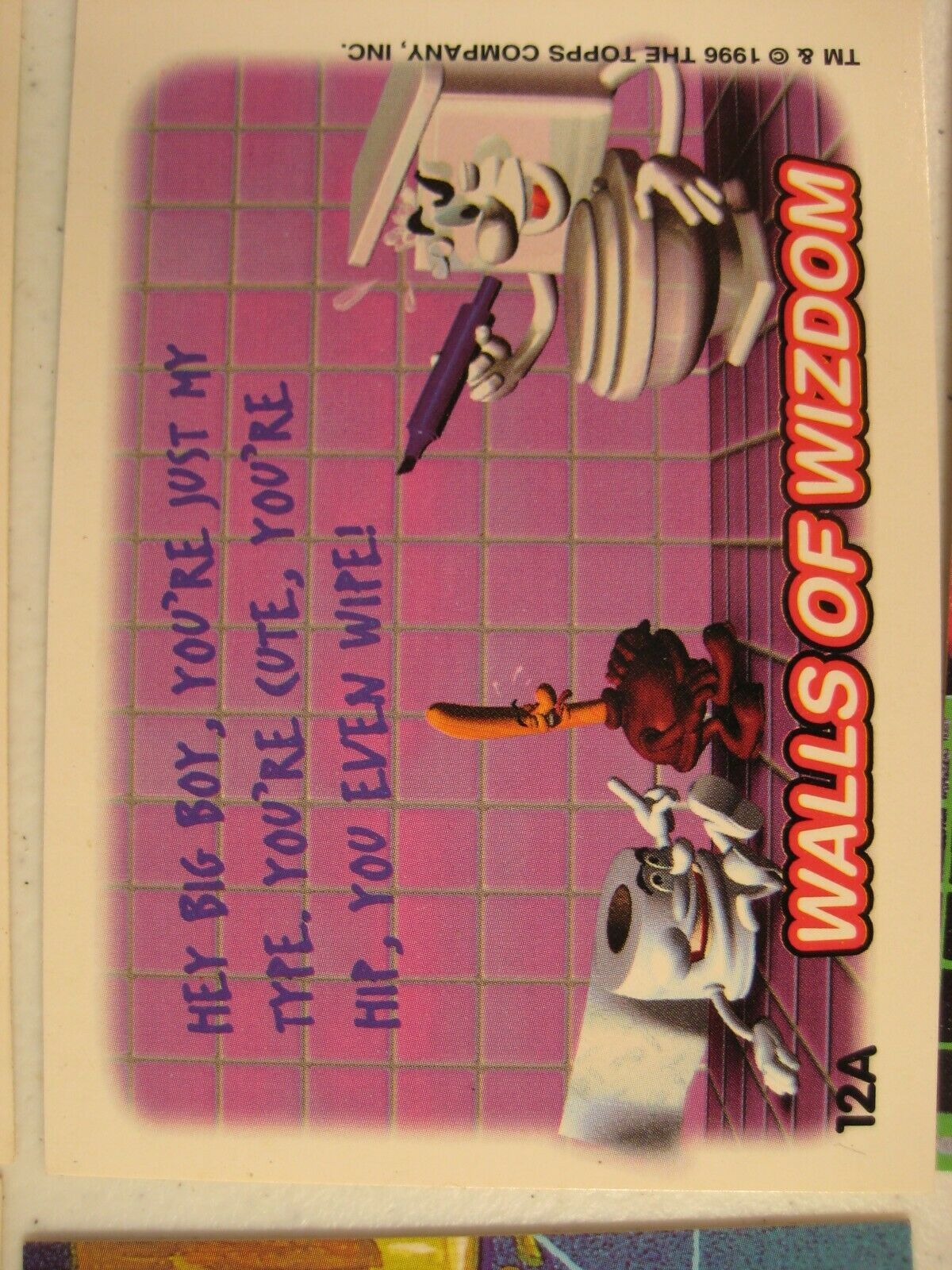 Topps Bathroom Buddies Grossout Novelty Art Sticker Cards Lot of 14 ...